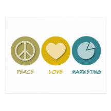 Peace Love Marketing Postcards