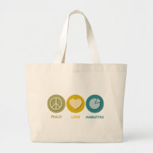 Peace Love Marketing Tote Bag