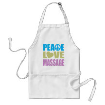 Peace Love Massage Aprons