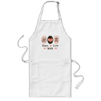 Peace Love Math Apron