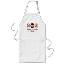 Peace Love Math Apron