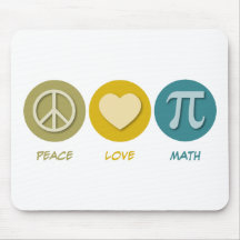 Peace Love Math Mouse Pad