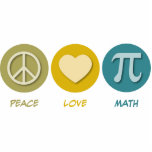 Peace Love Math photo sculptures
