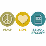 Peace Love Medical Records photo sculptures