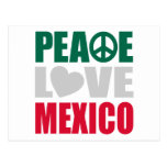 Peace Love Mexico Post Cards