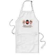 Peace Love Microbiology Apron