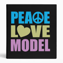 Peace Love Model Vinyl Binders