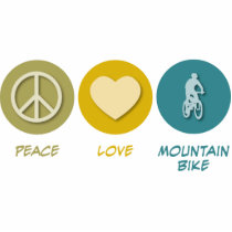 Peace Love Mountain Bike Cut Out