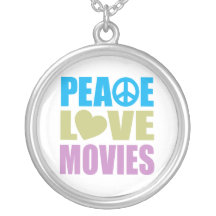Peace Love Movies Pendants