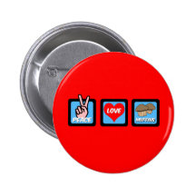 peace love muffins pinback button
