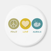 Peace Love Murals Magnets