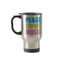 Peace Love Music Mugs