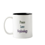 Peace, Love, Nephrology Coffee Mugs