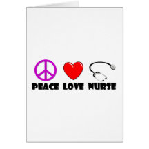 Peace Love Nurse Cards