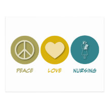 Peace Love Nursing Post Cards