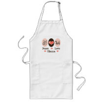 Peace Love Obama 44 Apron