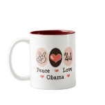 Peace Love Obama 44 Mug