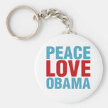 Peace Love Obama Key Chains