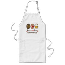 Peace Love Oktoberfest Apron