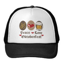 Peace Love Oktoberfest Hat