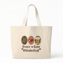 Peace Love Oktoberfest Tote Bag