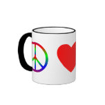 Peace Love Old English Sheepdogs Mug