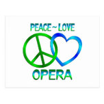 Peace Love OPERA Postcards