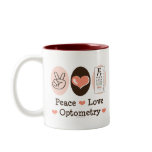 Peace Love Optometry Mug