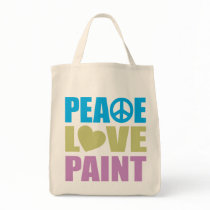 Peace Love Paint Tote Bags