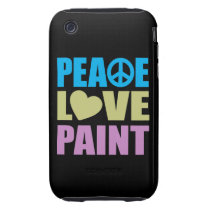 Peace Love Paint Iphone 3 Tough Cases