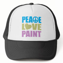 Peace Love Paint Hats