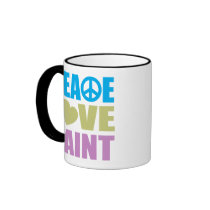 Peace Love Paint Mugs