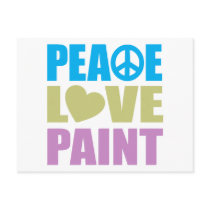 Peace Love Paint Post Card