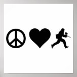 Peace Love Paintball Poster