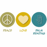 Peace Love Palm Reading photo sculptures