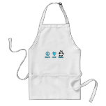 peace love panda apron
