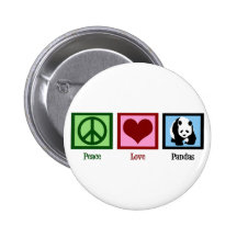 Peace Love Pandas Pin