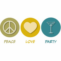 Peace Love Party Photo Cutout