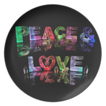 Peace & Love Party Plates