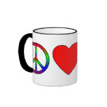 Peace Love Pembroke Welsh Corgis Mug