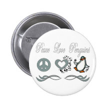 Peace Love Penguins Pin