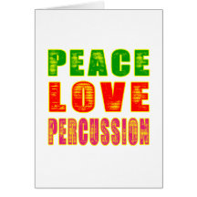 Peace Love percussion Cards