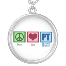 Peace Love Physical Therapist Necklace