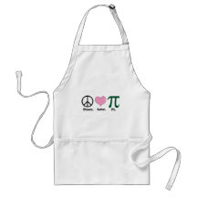 peace love pi apron