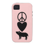 Peace Love Pigs iPhone 4 Vibe Case iPhone 4 Case