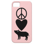 Peace Love Pigs iPhone 5 barely there Case iPhone 5 Cover