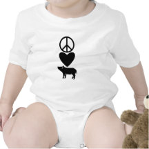 Peace Love & Pigs Kids Shirt