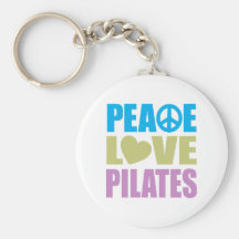 Peace Love Pilates Key Chain