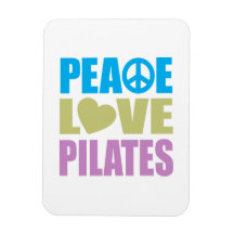 Peace Love Pilates Vinyl Magnets