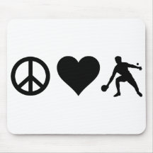 Peace Love Ping Pong Mousepads